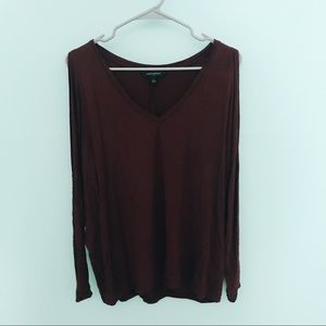 Open Shoulder Long Sleeve Shirt
